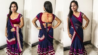 5 Best ways of wearing a lehenga for Party and Weddings How to wear lehenga in saree style [upl. by Nnyrb402]