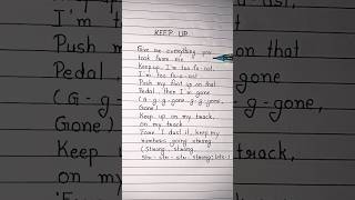 ODETARI  KEEP UP Lyrics shorts lyrics [upl. by Iniretake46]