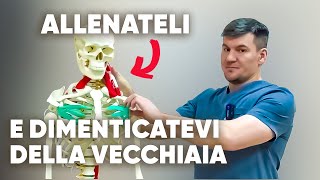 5 muscoli della giovinezza eterna Se li alleni non invecchierai mai [upl. by Dahs]