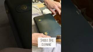 Saddle bag cleaning leathercleaning [upl. by Nnylirej330]