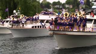 Husky Band Afloat [upl. by Anchie136]