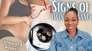 EARLY SIGNS amp SYMPTOMS OF TWIN PREGNANCY  SYMPTOMS I EXPERIENCED WHEN PREGNANT WITH TWINS [upl. by Gudrin]