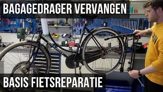 Zelf je bagagedrager vervangen  Stadsfiets bagage drager monteren [upl. by Ranzini460]