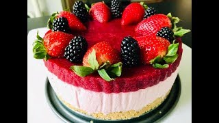 NoBake Berry Cheesecake [upl. by Conyers500]