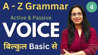 Active amp Passive Voice for Beginners  Part  4  Basic English grammar in Hindi  by Rani Maam [upl. by Ennovyahs223]