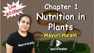 Class 7 Nutrition in Plants Part 1 Autotrophs and Heterotrophs  Mayuri Maam [upl. by Aehc]