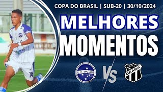 Melhores Momentos EC Macapá x Ceará – Jogo Intenso e Defesas Incríveis na Copa do Brasil Sub20 [upl. by Thamora]