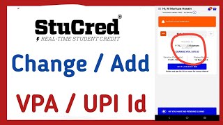 Stucred Change UPI Id  Stucred Me UPI Kaise Banaye  Stucred Loan App Vpa  Stucred UPI Id Change [upl. by Tri]