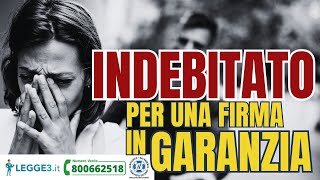 Debiti per una FIRMA COME GARANTE  Lincubo che dura 10 anni [upl. by Tnomad]