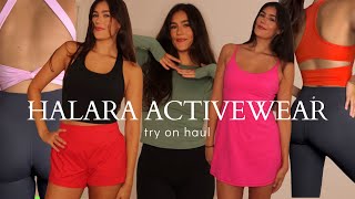 HALARA ACTIVEWEAR TRY ON HAUL  viral clothing products [upl. by Arikihs]