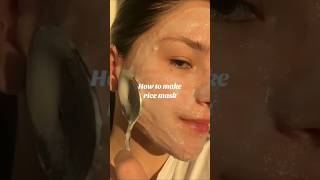 How to make rice Mask at home koreanfacemask ricemask glassskin [upl. by Alyss]