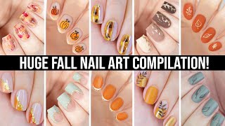 NAIL ART DESIGNS  BEST FALL MINIMALIST NAIL ART COMPILATION [upl. by Ttoille997]