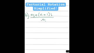 Factorial Notation Explained maths algebra shorts [upl. by Zetrom]