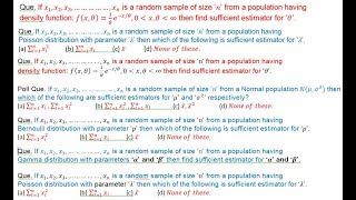 Estimation Lecture6 Sufficient Estimator [upl. by Deevan156]