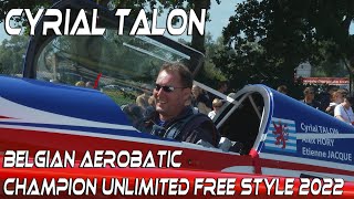 4K UHD Cyrial Talon Extra 330 Sc Belgian Champion unlimited Free Style BOAC 2022 Koksijde [upl. by Ninel364]