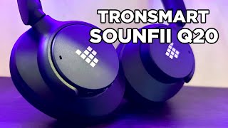 Tronsmart Sounfii Q20 ANC Headphones UNBOXING amp Review  Zeibiz [upl. by Ateekal]