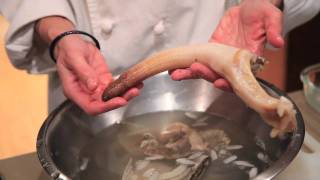 How to clean a geoduck [upl. by Eilrebmik]