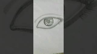 Realistic eye Drawing  How to draw eye sketch shorts trending [upl. by Uht]