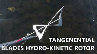 Most efficient ever nonplanar rotor with 2 tangential blades for both hydrokinetic amp wind turbines [upl. by Calida]