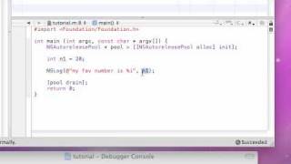 Objective C Programming Tutorial  3  Variables [upl. by Britteny]