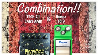 TECH 21 SANS AMP amp Ibanez TS9 combination [upl. by Mcdowell]