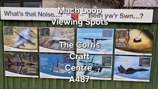 Fighter Jet and Military Viewing In Wales without climbing The Mach Loop Corris Craft Centre [upl. by Boothe]