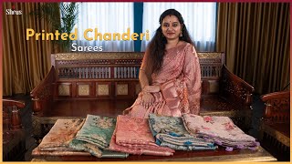 Printed Chanderi Sarees by Shrus  Shop Online  wwwshruscom  01 Nov24 [upl. by Aryek]