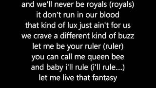 Lorde  Royals LYRICS original [upl. by Faun]