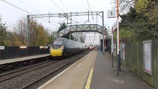 Berkswell Railway Station 390123 AWC passes P2221124 XC passes P1 on 1M30 on 9th November 2024 [upl. by Waechter79]