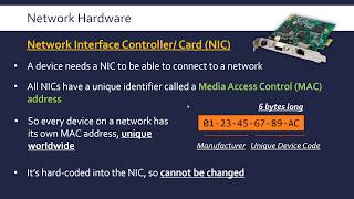 Network Hardware NIC Switch Router and WAP [upl. by Nanaek]