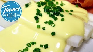 Sauce Hollandaise in 5 Minuten so gelingt sie immer  Spargel [upl. by Maon]