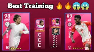 Best Training Guide Luca Modric amp ADavies In Efootball 2024 🔥😱 [upl. by Esmerelda]