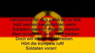 Unterwegs  soldaten marsch LYRICS [upl. by Gosselin]