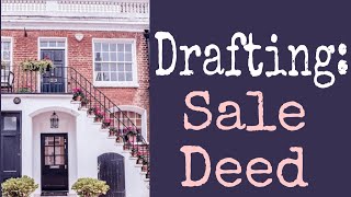 How to Draft a Sale Deed Complete Guide for Property Transactions [upl. by Thilda]