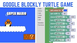 Google blockly turtle game [upl. by Eeimaj56]