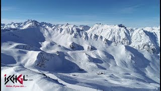 Drohnen Snowupdate 16 Jänner 2019 IschglSamnaun Silvretta Arena [upl. by Lebasy]