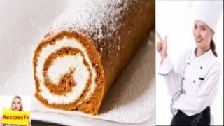 How To Make carrot cake roll At Home  Healthy Food Recipes [upl. by Rosdniw]