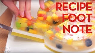 Recipe Footnote Agar Agar Fruit Cake  Hot Thai Kitchen [upl. by Stamata759]