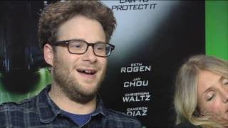 Seth Rogens Laugh Montage  Green Hornet Interview [upl. by Gnus]