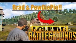 PewDiePie fights with Brad in PUBG [upl. by Kramal]