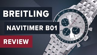 Breitling Navitimer B01 Chronograph AB0139211G1P1 Breitling Watch Review [upl. by Ibrek]