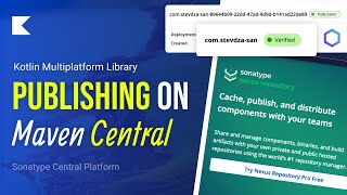 Ultimate Guide on Publishing KMP Library on a New Sonatype Central Platform [upl. by Garges585]