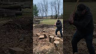 Gransfors Bruk Long Splitting Axe Vs 6 Rounds Of Maple gransforsbruk axe firewood [upl. by Piero]