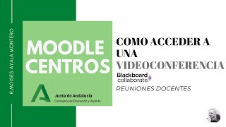 MOODLE CENTROS COMO ACCEDER A VIDEOCONFERENCIA [upl. by Eelloh899]