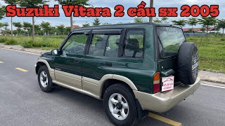 Suzuki Vitara 2 cầu sx 2005  Giá rẻ  Xe đẹp  gầm máy chất ☎️ 0919869892 [upl. by Nnyleimaj569]