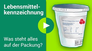 LebensmittelKennzeichnung erklärt Was steht auf der Verpackung [upl. by Hairem]