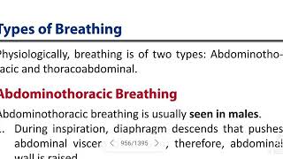 Types of Breathing  Abdominothoracic amp Thoracoabdominal [upl. by Enneicul678]