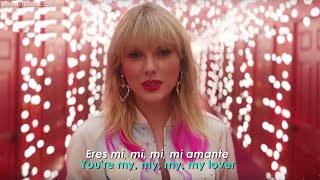 Taylor Swift  Lover  Lyrics  Español  Video Official [upl. by Lahcear557]