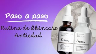 The ordinary Rutina de Skincare AntiedadPiel maduraquotBuffetquotCopper Peptides 1  Argireline 10 [upl. by Nafets]