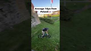 Subscribe for more🔥🫡 freeride bike mtb bikelife downhill urbandownhill viral [upl. by Alleuqram438]